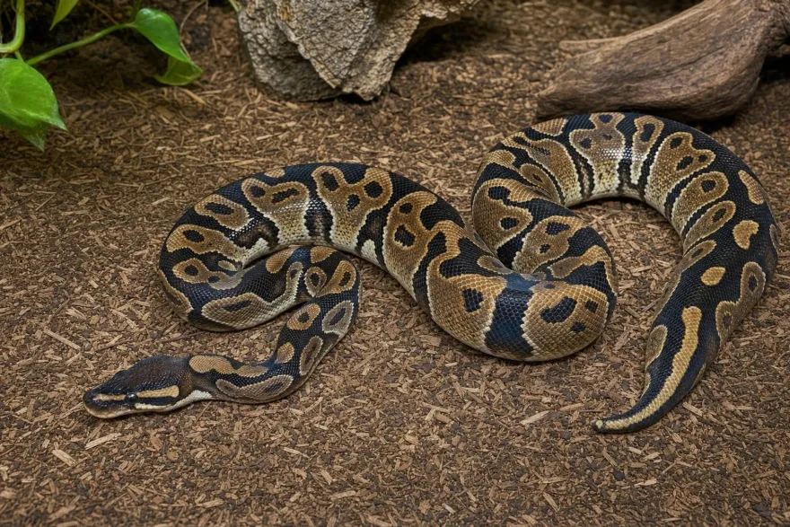 Königspython „Hurricane Doppelmorph“, Python regius