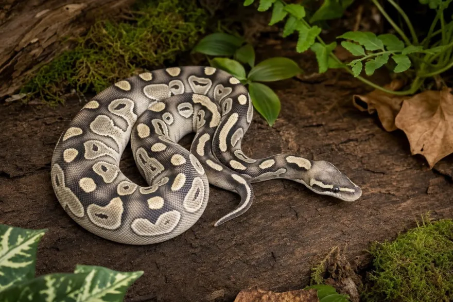 Königspython „Lesser Blackhead“, Python regius