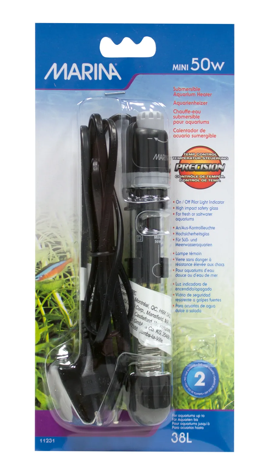 Marina Aquarienheizer 50 W mini 15 cm
