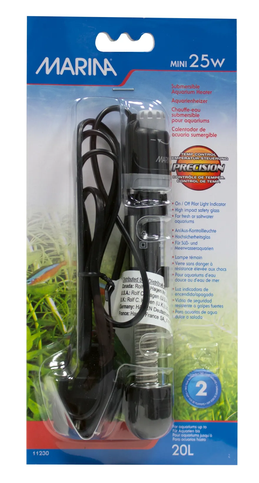 Marina Aquarienheizer 25 W mini 15 cm