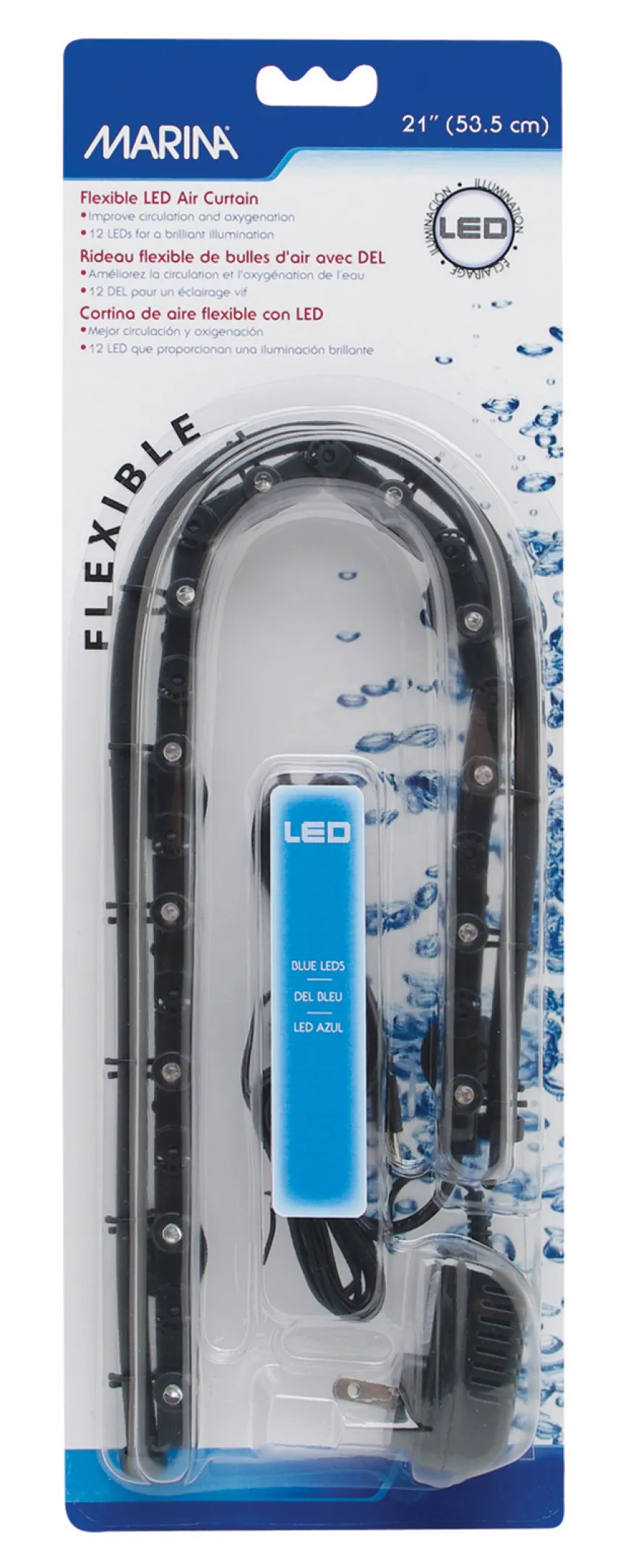 Marina Flex LED Vorhang blau 53,34 cm