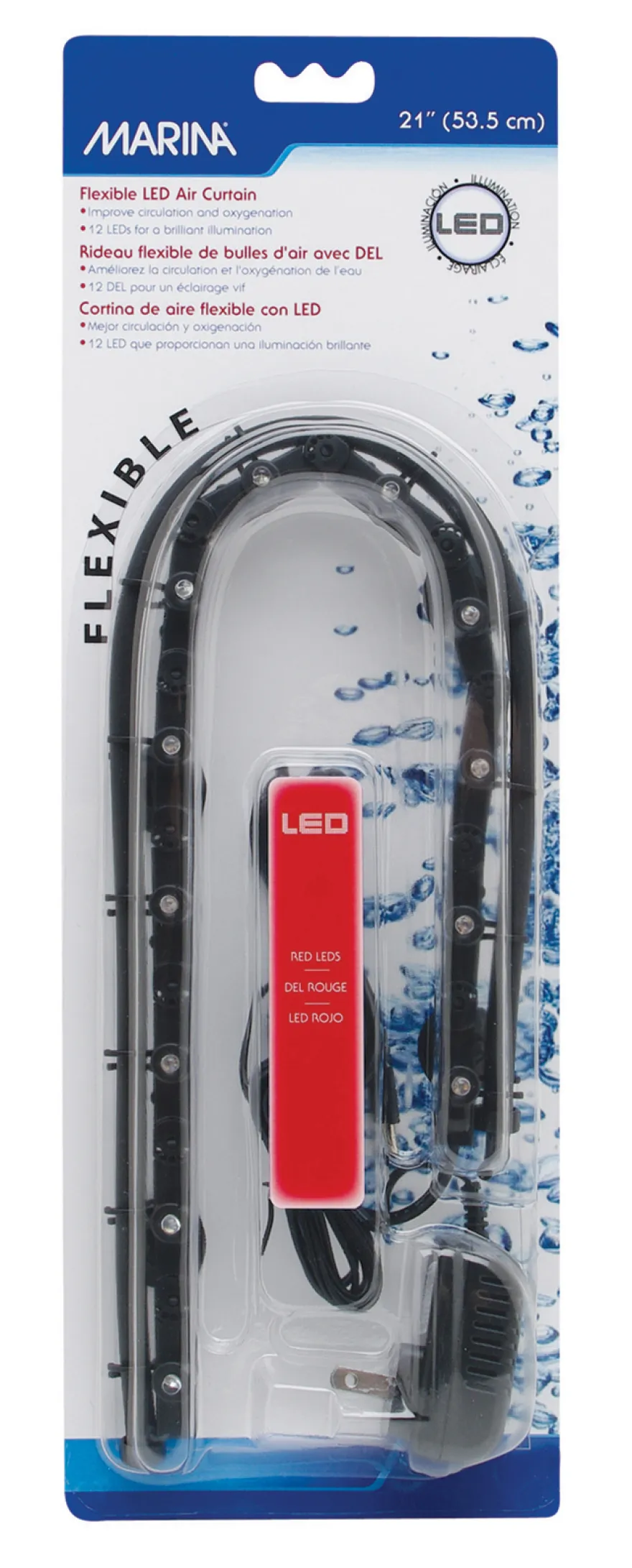 Marina Flex LED Vorhang rot 53,34 cm