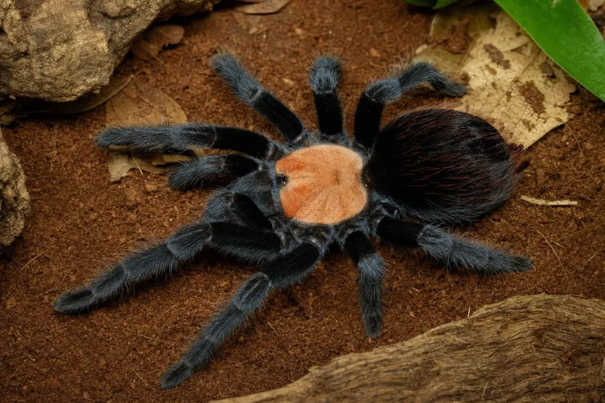 Mexikanische Goldrücken-Vogelspinne, Brachypelmal albiceps