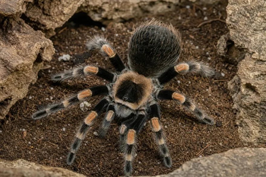 Mexikanische Rotknie-Vogelspinne, Brachypelma hamorii (ex smithi)