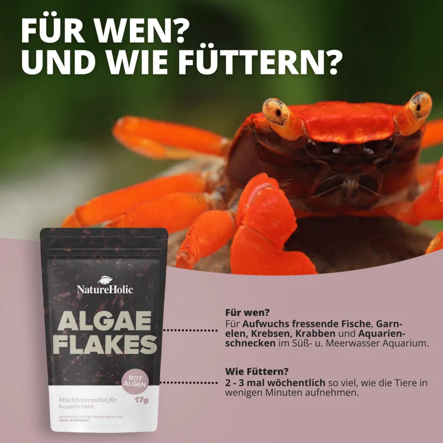 NatureHolic AlgaeFlakes, Rotalgen Flocken, 17 g