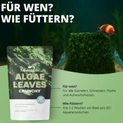 NatureHolic AlgaeLeaves, Algenfutterblätter, 50 Stück