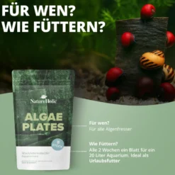 NatureHolic AlgaePlates Algenfutterblätter, 5 Stück