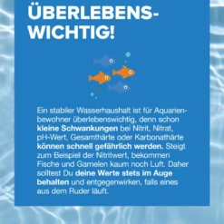 NatureHolic Aqua Check 6-in-1, Wassertest Teststreifen, 50 Stück