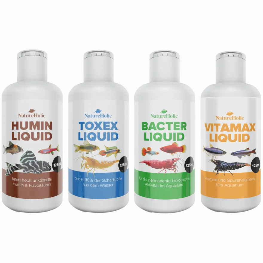 NatureHolic Aquarium Pflege-Set, Für optimale Wasserqualität & gesunde Aquarienbewohner