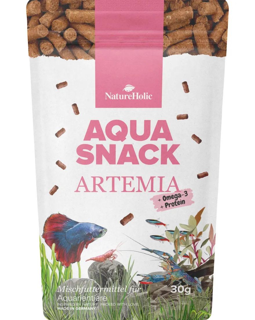 NatureHolic AquaSnack Artemia Sticks, Futtersticks, 30 g