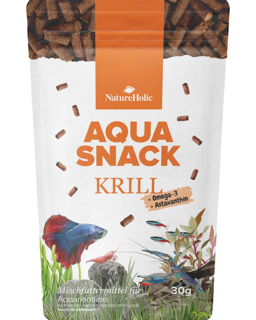 NatureHolic AquaSnack Krill Sticks, Futtersticks, 30 g