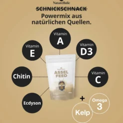 NatureHolic AsselFeed, Mischfutter für Asseln, 30 g