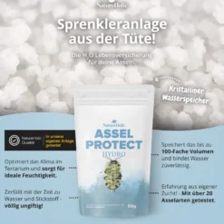 NatureHolic Assel HydroProtect, Wasserspeicher für Asselterrarien, 50 g