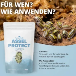 NatureHolic Assel HydroProtect, Wasserspeicher für Asselterrarien, 50 g