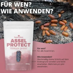 NatureHolic Assel Protect TerrainBoost, Bodenverbesserung im Asselterrarium, 500 g