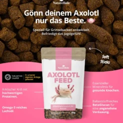 NatureHolic AxolotlFeed, Axolotl Spezialfutter, 50 g