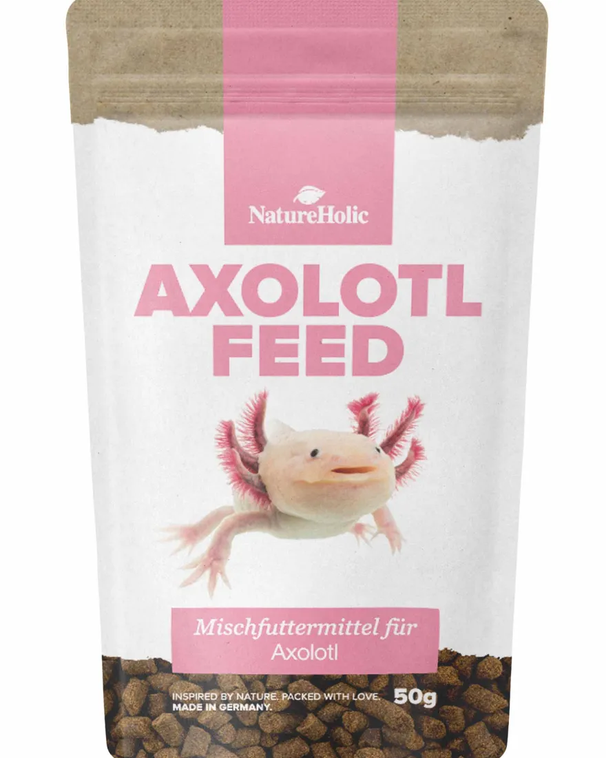 NatureHolic AxolotlFeed, Axolotl Spezialfutter, 50 g