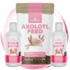 NatureHolic Axolotl Pflege-Set, Wasserpflege, Schleimhautschutz & Spezialfutter