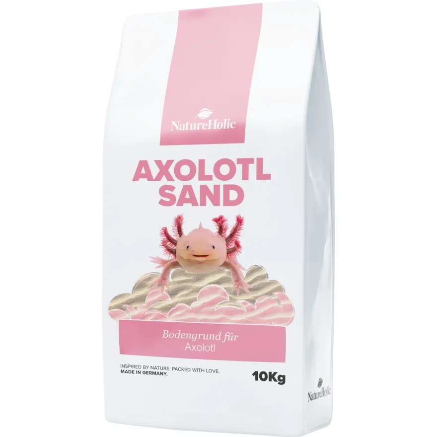 NatureHolic Axolotl Sand, Natursand für Axolotl, 10 kg