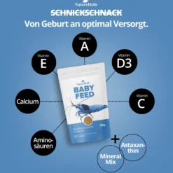 NatureHolic Babyfeed, Aufzuchtfutter für Garnelen, 30 g