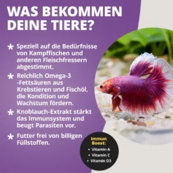 NatureHolic Bettafeed, Spezialfutter für Kampffische, 30 g