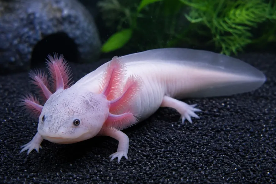 NatureHolic Black Axolotl Ground – Spezialbodengrund für Axolotl – 10 kg