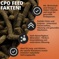 NatureHolic Cambarellusfeed, CPO und Zwergkrebsfutter, 30 g