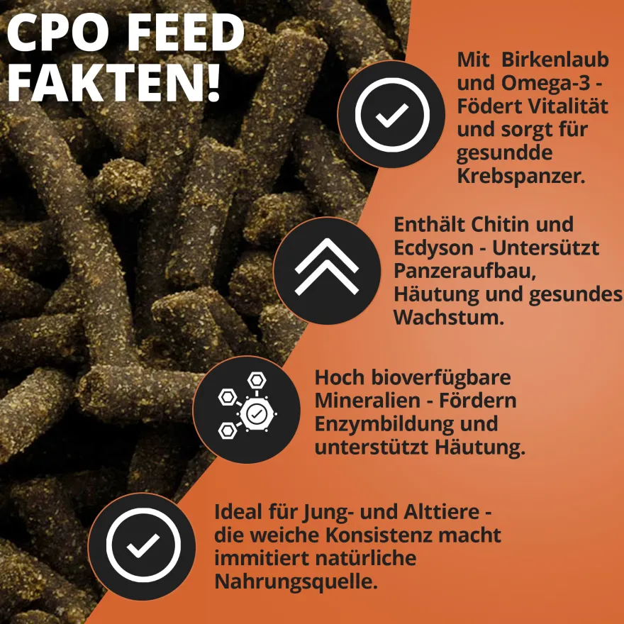 NatureHolic Cambarellusfeed, CPO und Zwergkrebsfutter, 30 g