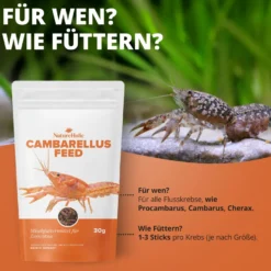 NatureHolic Cambarellusfeed, CPO und Zwergkrebsfutter, 30 g