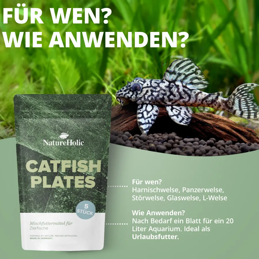 NatureHolic CatfishPlates, Algentafeln für alle Saugwelse, 5 Stück