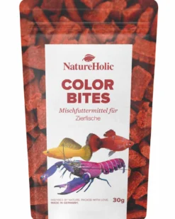 NatureHolic Color Bites, Farbfutter für Zierfische, 30 g