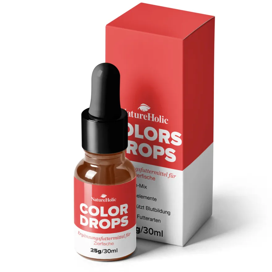 NatureHolic Color Drops, Fischfutter Zusatz für intensive Farben, 30 ml