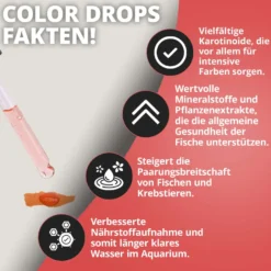 NatureHolic Color Drops, Fischfutter Zusatz für intensive Farben, 30 ml