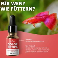 NatureHolic Color Drops, Fischfutter Zusatz für intensive Farben, 30 ml