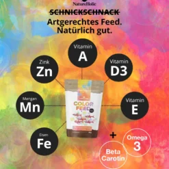 NatureHolic Color Feed, Nanofischfutter zur Farbverstärkung, 30 g