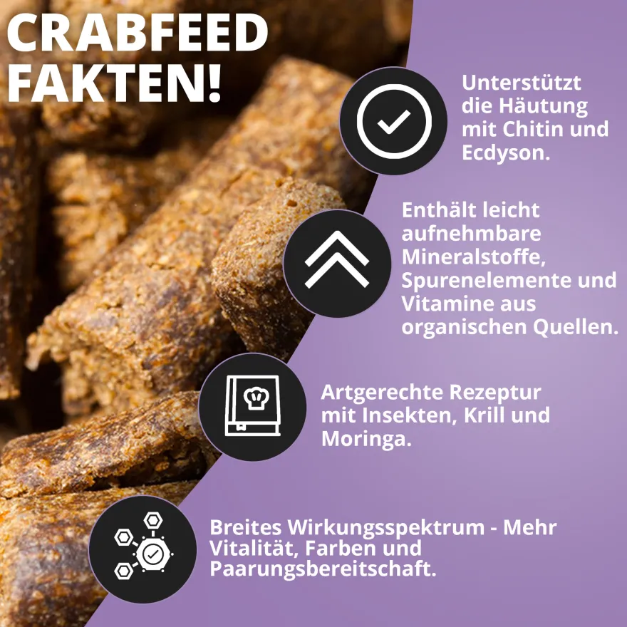 NatureHolic Crabfeed, Krabbenfutter, 30 g