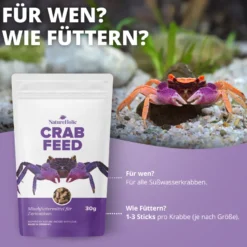 NatureHolic Crabfeed, Krabbenfutter, 30 g