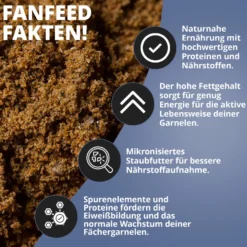 NatureHolic Fanfeed, Fächergarnelen Futter, 30 g