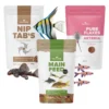 NatureHolic Fisch Alles-drin-Paket, Flocken, Flakes, Hafttabletten für Aquarienfische