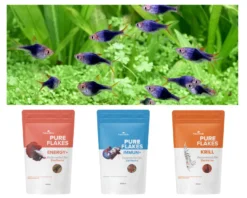 NatureHolic Flocken Fischfutter Bundle, Krill, Immun+, Energy+, 3 x 250 ml