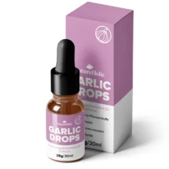 NatureHolic Garlic Drops, Fischfutter Zusatz für ein starkes Immunsystem, 30 ml