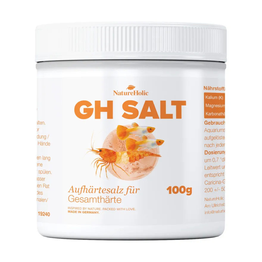 NatureHolic GH Salt, Aufhärtesalz zur Erhöhnung der Gesamthärte, 100 g
