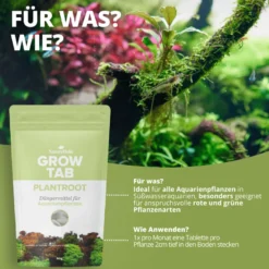 NatureHolic Grow Tab Plantroot, Effektive Düngetabs, 50 g