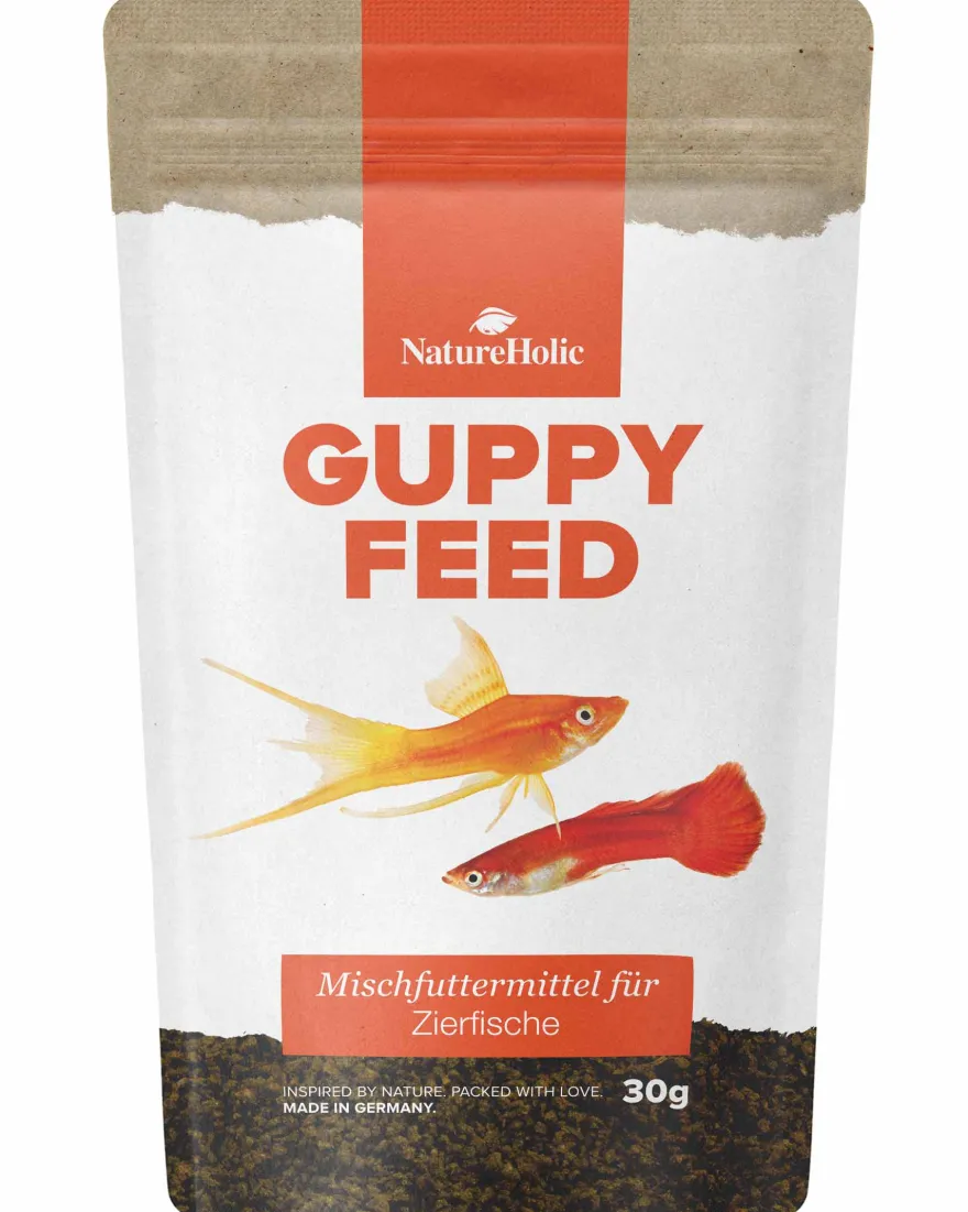 NatureHolic Guppyfeed, Futter für Guppy, 30 g