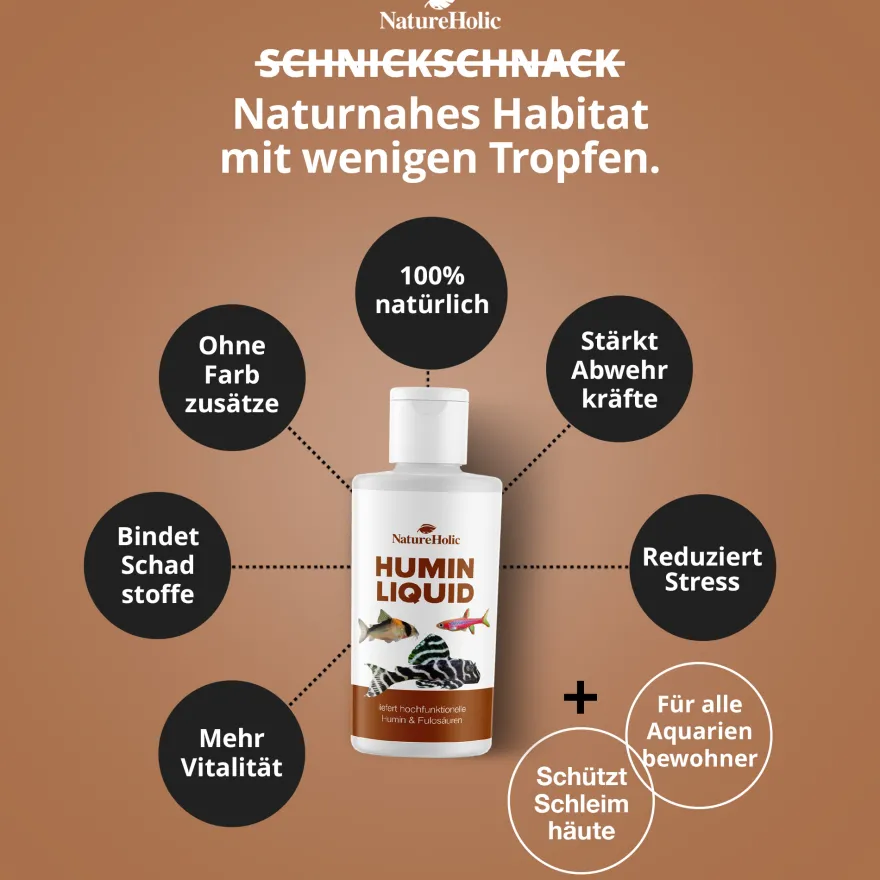 NatureHolic Humin Liquid, Wasseraufbereiter, 125 ml