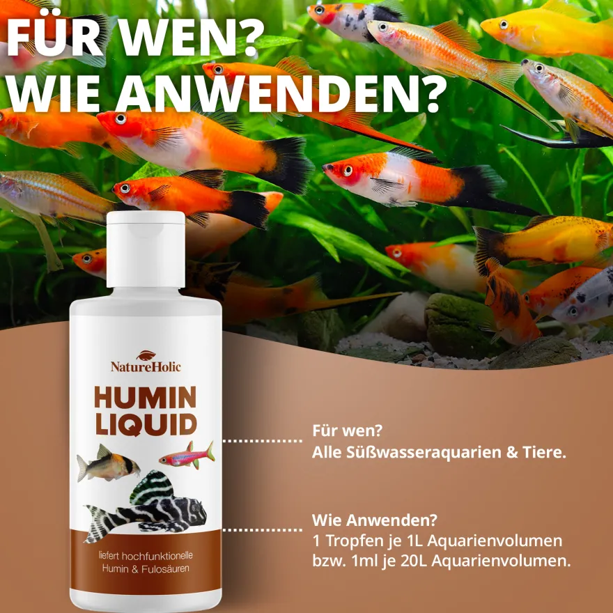 NatureHolic Humin Liquid, Wasseraufbereiter, 125 ml