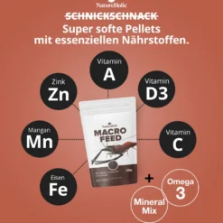 NatureHolic Macrofeed, Großarmgarnelen Futter, 30 g