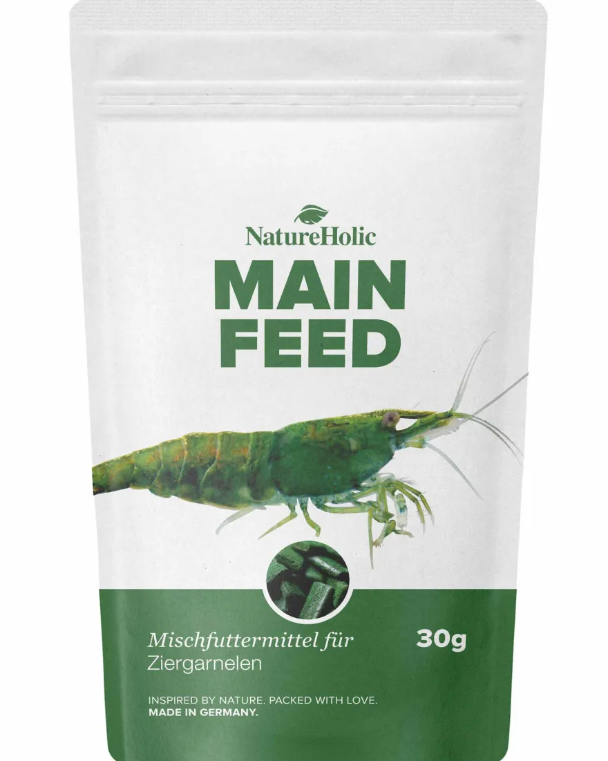 NatureHolic Mainfeed, Garnelen Futter, 30 g