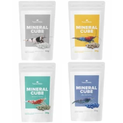 NatureHolic MineralCube Bundle, 4 Sorten, Mineralien für Garnelen, Schnecken & Krebse