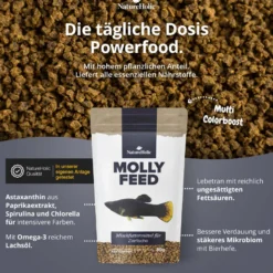 NatureHolic MollyFeed, Fischfutter, 30 g